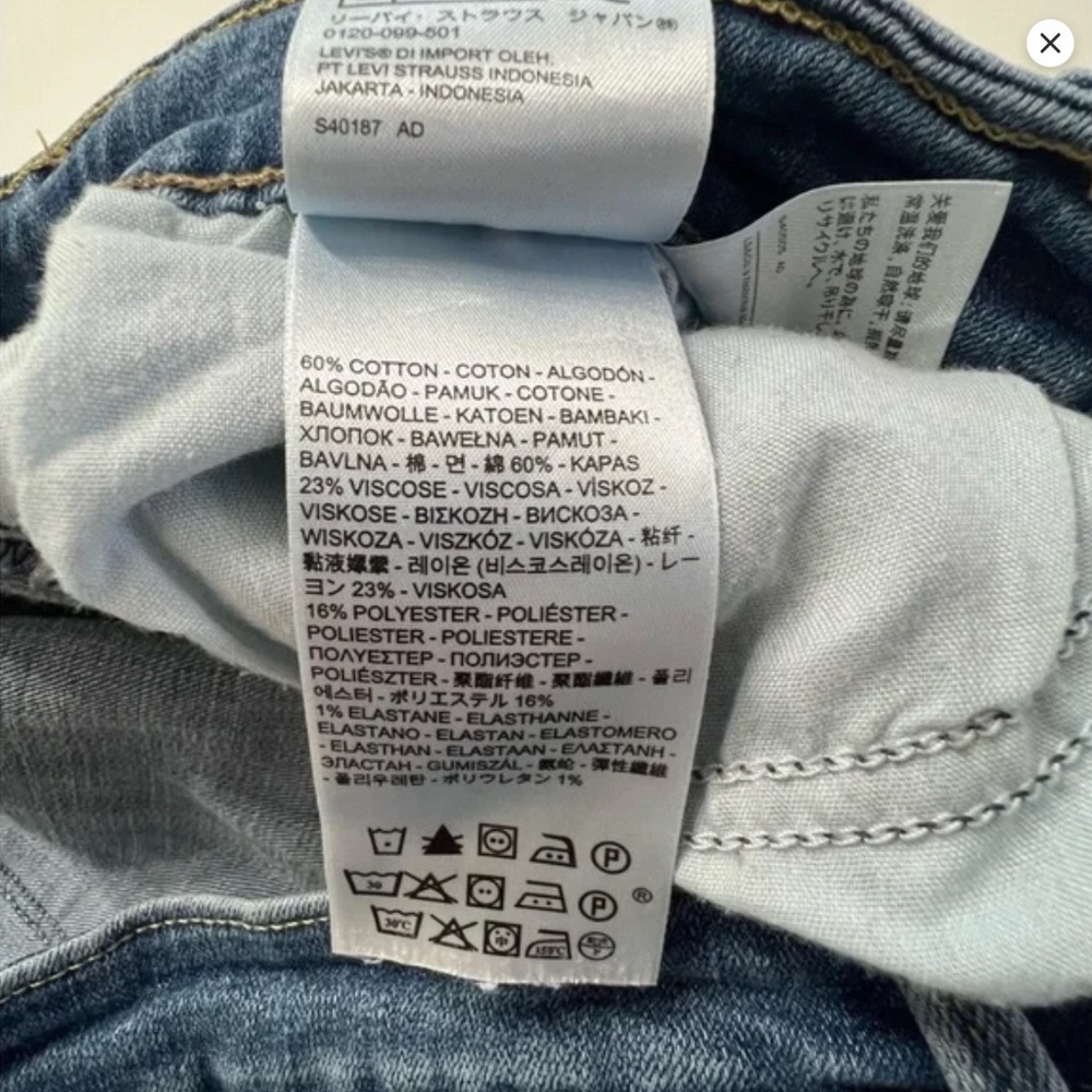 Levi Strauss Mid Rise Skinny Jeans - Picture 6 of 8